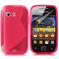 Samsung Galaxy Y Neo GT-S5360 S5369i: Accessoire Housse Etui Pochette Coque S silicone gel - ROSE