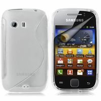 Samsung Galaxy Y Neo GT-S5360 S5369i: Accessoire Housse Etui Pochette Coque S silicone gel - TRANSPARENT