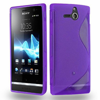 Sony Xperia U St25i: Accessoire Housse Etui Pochette Coque S silicone gel - VIOLET