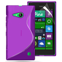 Nokia Lumia 735/ 730 Dual Sim: Accessoire Housse Etui Pochette Coque S silicone gel - VIOLET