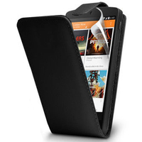 Google Nexus 5: Accessoire Etui Housse Coque Pochette simili cuir - NOIR
