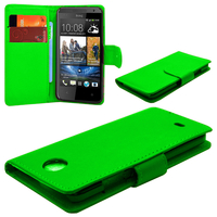 HTC Desire 500/ Dual Sim: Accessoire Etui portefeuille Livre Housse Coque Pochette cuir PU - VERT