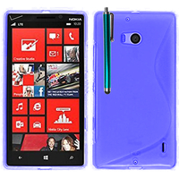 Nokia Lumia 930: Accessoire Housse Etui Pochette Coque S silicone gel + Stylet - BLEU