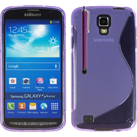 Samsung Galaxy S4 Active I9295/ I537 LTE: Accessoire Housse Etui Pochette Coque S silicone gel + Stylet - VIOLET