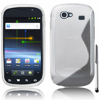 Samsung Nexus S i9020/ i9023: Accessoire Housse Etui Pochette Coque S silicone gel + Stylet - BLANC