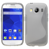 Samsung Galaxy Ace 4 Style LTE SM-G357FZ: Accessoire Housse Etui Pochette Coque S silicone gel - TRANSPARENT