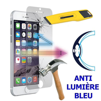Apple iPhone 6/ 6s: Lot/ Pack de 2 Films Écran Verre Trempé Anti Lumière Bleu