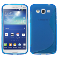 Samsung Galaxy Grand 2 SM-G7100 SM-G7102 SM-G7105 SM-G7106: Accessoire Housse Etui Pochette Coque S silicone gel - BLEU