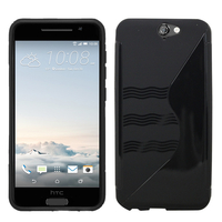 HTC One A9: Accessoire Housse Etui Pochette Coque S silicone gel - NOIR