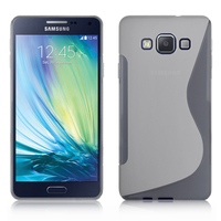Samsung Galaxy A7/ A7 Duos SM-A700F/ A700FD/ A700K/ A700L/ A700S/ A700X/ A7000/ A7009/ A700H/ A700YD (non compatible Galaxy A7 (2016)): Accessoire Housse Etui Pochette Coque S silicone gel - TRANSPARENT