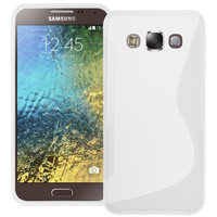 Samsung Galaxy E5 SM-E500F E500H E500HQ E500M E500F/DS E500H/DS E500M/DS: Accessoire Housse Etui Pochette Coque S silicone gel - BLANC