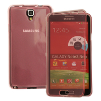 Samsung Galaxy Note 3 Neo / Lite Duos 3G LTE SM-N750 SM-N7505 SM-N7502: Accessoire Coque Etui Housse Pochette silicone gel Portefeuille Livre rabat - ROSE