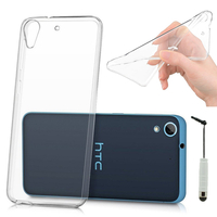 HTC Desire 626/ 626s/ 626G/ 626G+/ 626 (USA): Accessoire Housse Etui Coque gel UltraSlim et Ajustement parfait + mini Stylet - TRANSPARENT