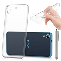 HTC Desire 626/ 626s/ 626G/ 626G+/ 626 (USA): Accessoire Housse Etui Coque gel UltraSlim et Ajustement parfait + Stylet - TRANSPARENT