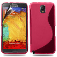 Samsung Galaxy Note 3 N9000/ N9002/ N9005/ N9006: Accessoire Housse Etui Pochette Coque S silicone gel - ROSE