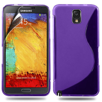 Samsung Galaxy Note 3 N9000/ N9002/ N9005/ N9006: Accessoire Housse Etui Pochette Coque S silicone gel - VIOLET