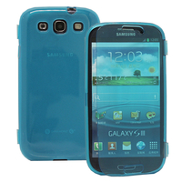 Samsung Galaxy S3 i9300/ i9305 Neo/ LTE 4G: Accessoire Coque Etui Housse Pochette silicone gel Portefeuille Livre rabat - BLEU