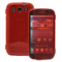 Samsung Galaxy S3 i9300/ i9305 Neo/ LTE 4G: Accessoire Coque Etui Housse Pochette silicone gel Portefeuille Livre rabat - ROUGE
