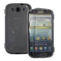 Samsung Galaxy S3 i9300/ i9305 Neo/ LTE 4G: Accessoire Coque Etui Housse Pochette silicone gel Portefeuille Livre rabat - TRANSPARENT
