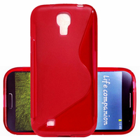 Samsung Galaxy S4 i9500/ i9505/ Value Edition I9515: Accessoire Housse Etui Pochette Coque S silicone gel - ROUGE