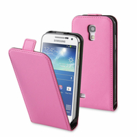 Samsung Galaxy S4 i9500/ i9505/ Value Edition I9515: Accessoire Housse coque etui cuir fine slim - ROSE
