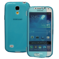 Samsung Galaxy S4 mini i9190/ S4 mini plus I9195I/ i9192/ i9195/ i9197: Accessoire Coque Etui Housse Pochette silicone gel Portefeuille Livre rabat - BLEU