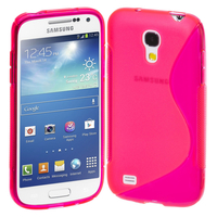 Samsung Galaxy S4 mini i9190/ S4 mini plus I9195I/ i9192/ i9195/ i9197: Accessoire Housse Etui Pochette Coque S silicone gel - ROSE