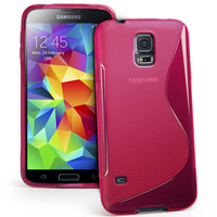 Samsung Galaxy S5 V G900F G900IKSMATW LTE G901F/ Duos / S5 Plus/ S5 Neo SM-G903F/ S5 LTE-A G906S: Accessoire Housse Etui Pochette Coque S silicone gel - ROSE