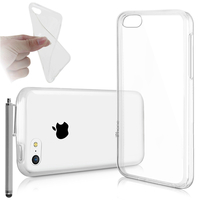 Apple iPhone 5C: Accessoire Housse Etui Coque gel UltraSlim et Ajustement parfait + Stylet - TRANSPARENT