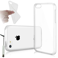 Apple iPhone 5C: Accessoire Housse Etui Coque gel UltraSlim et Ajustement parfait + mini Stylet - TRANSPARENT