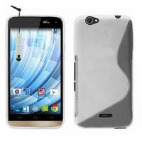 Wiko Getaway: Accessoire Housse Etui Pochette Coque S silicone gel + mini Stylet - TRANSPARENT