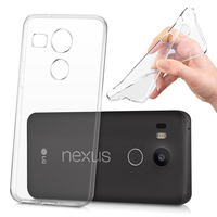 LG Nexus 5X: Accessoire Housse Etui Coque gel UltraSlim et Ajustement parfait - TRANSPARENT