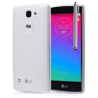 LG Spirit 4G LTE H440N/ Spirit H420 Dual SIM: Accessoire Housse Etui Coque gel UltraSlim et Ajustement parfait + Stylet - TRANSPARENT