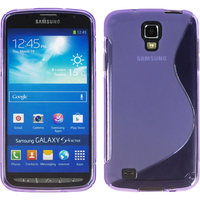 Samsung Galaxy S4 Active I9295/ I537 LTE: Accessoire Housse Etui Pochette Coque Silicone Gel motif S Line - VIOLET