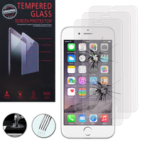 Apple iPhone 6/ 6s: Lot / Pack de 3 Films de protection d'écran Verre Trempé