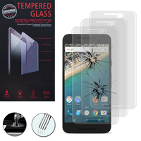 LG Nexus 5X: Lot / Pack de 3 Films de protection d'écran Verre Trempé