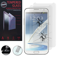 Samsung Galaxy Note 2 N7100/ N7105: Lot / Pack de 2 Films de protection d'écran Verre Trempé