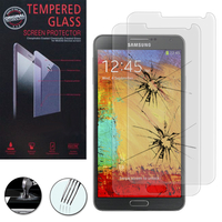 Samsung Galaxy Note 3 N9000/ N9002/ N9005/ N9006: Lot / Pack de 2 Films de protection d'écran Verre Trempé