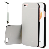 Apple iPhone 6/ 6s: Coque de protecteur en Metal Aluminum + mini Stylet - ARGENT