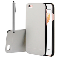 Apple iPhone 6/ 6s: Coque de protecteur en Metal Aluminum + Stylet - ARGENT