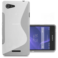 Sony Xperia E3/ E3 Dual D2212 D2203 D2243 D2206 D2202: Accessoire Housse Etui Pochette Coque S silicone gel - BLANC