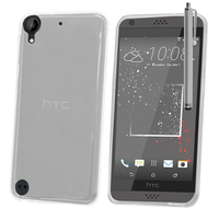 HTC Desire 530/ Desire 630: Accessoire Housse Etui Coque gel UltraSlim et Ajustement parfait + Stylet - TRANSPARENT