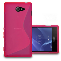 Sony Xperia M2/ M2 Dual D2303 D2305 D2306: Accessoire Housse Etui Pochette Coque S silicone gel - ROSE