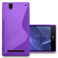 Sony Xperia T2 Ultra/ T2 Ultra Dual D5303 D5306 LTE D5322 XM50h: Accessoire Housse Etui Pochette Coque S silicone gel - VIOLET