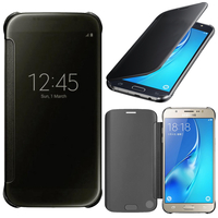 Samsung Galaxy J5 (2016) J510FN/ J510F/ J510G/ J510Y/ J510M/ J5 Duos (2016): Coque Silicone gel rigide Livre rabat - NOIR