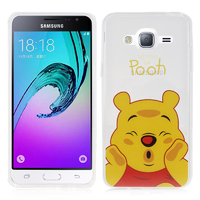 Samsung Galaxy J3 (2016) J320F/ J320P/ J3109/ J320M/ J320Y/ Duos: Coque Housse silicone TPU Transparente Ultra-Fine Dessin animé jolie - Winnie the Pooh