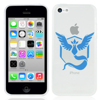 Apple iPhone 5C: Coque Housse silicone TPU Transparente Ultra-Fine Dessin animé jolie - Team Mystic