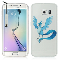 Samsung Galaxy S6 edge SM-G925/ S6 edge (CDMA)/ G925F/ G925T/ G9250/ G925A/ G925FQ/ G925L/ G925P/ G925R: Coque Housse silicone TPU Transparente Ultra-Fine Dessin animé jolie + mini Stylet - Articuno