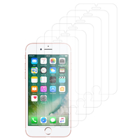 Apple iPhone 7 4.7" (non compatible iPhone 7 Plus 5.5''): Lot / Pack de 6x Films de protection d'écran clear transparent