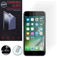 Apple iPhone 7 Plus 5.5" (non compatible iPhone 7 4.7''): Lot / Pack de 3 Films de protection d'écran Verre Trempé